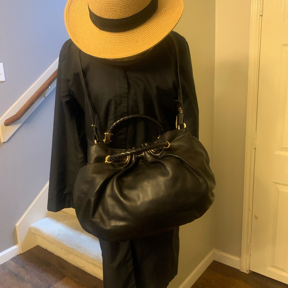 Michael Kors, leather black bag made in Italy